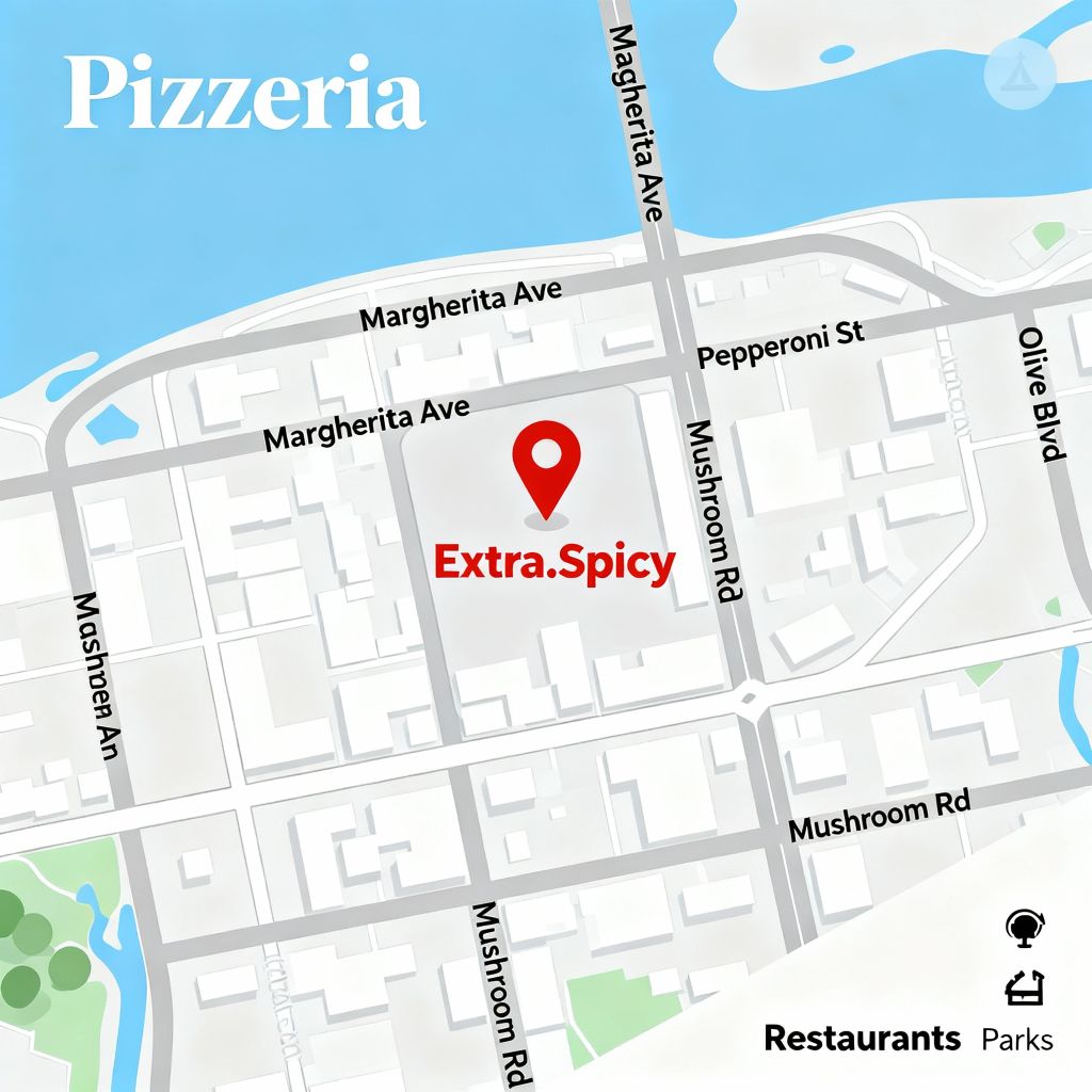 Карта расположения пиццерии